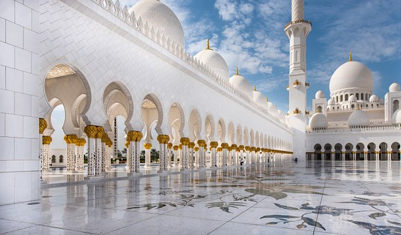 Mosque, Abu Dhabi, Travel, White